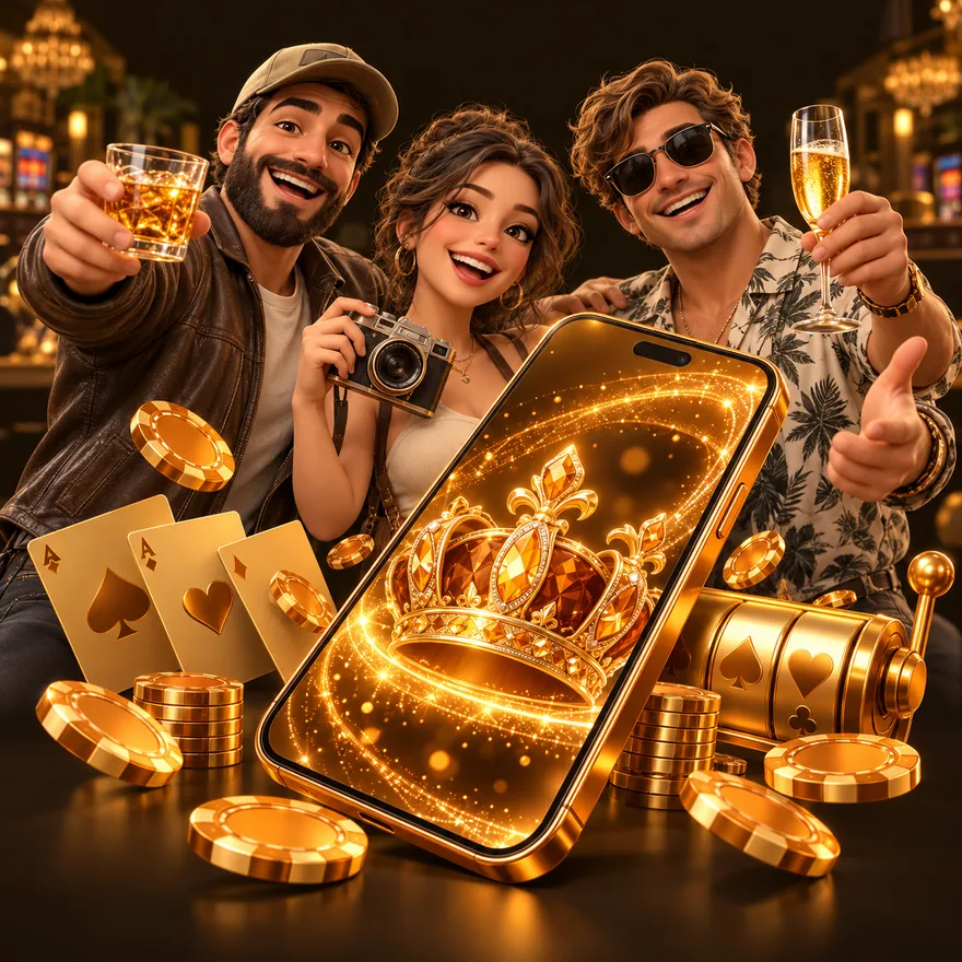 Smartphone with crown — Uptown Pokies