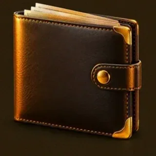 Leather wallet — Uptown Pokies