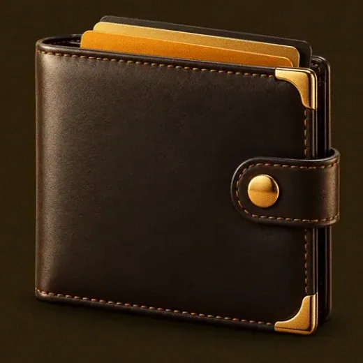 Leather wallet — Uptown Pokies