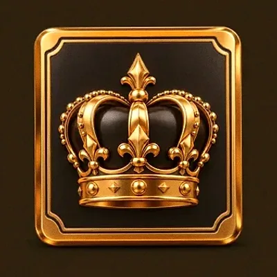 Crown emblem card — Uptown Pokies