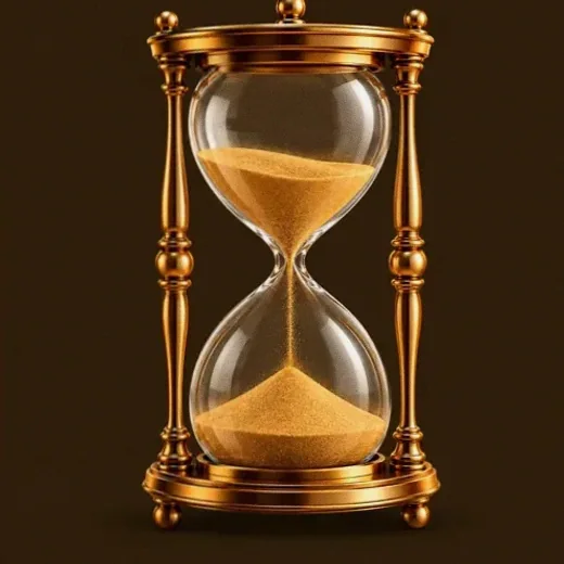 Ornate hourglass — Uptown Pokies
