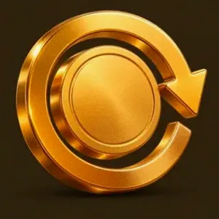 Gold circular arrow — Uptown Pokies