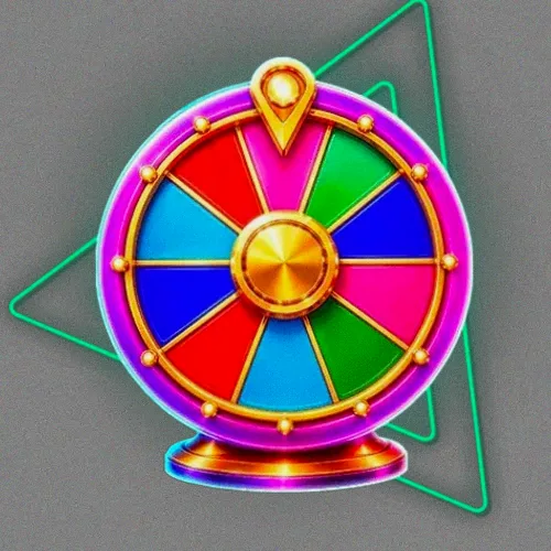 Colourful prize wheel