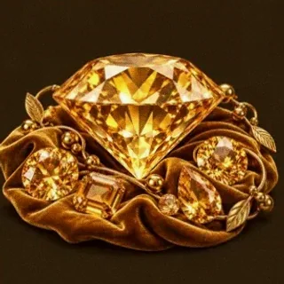 Faceted diamond gemstone — Uptown Pokies